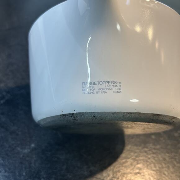 Corning Ware Cornflower Blue 2.5 & 1.5 Qt Range Topper Metal Cooking Base Pots - Picture 2 of 10